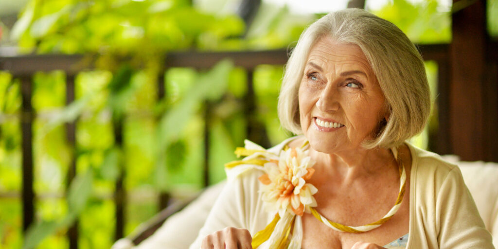 denture patient with stable dentures